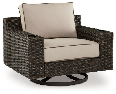 Coastline Bay Outdoor Swivel Lounge con Cushion