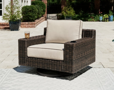 Coastline Bay Outdoor Swivel Lounge con Cushion
