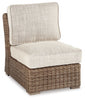 Beachcroft Outdoor Armless Chair with Cushion