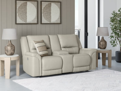 Sofá de Dos Puestos Trasimeno Power Reclinable con Consola