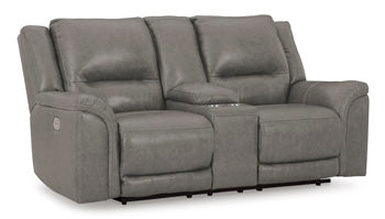Sofá de Dos Puestos Trasimeno Power Reclinable con Consola