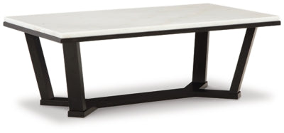 Fostead Coffee Table | White/Espresso | Ancho: 122.6cm - Alto: 44.1cm - Prof: 66.7cm
