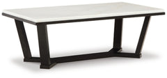 Fostead Coffee Table | White/Espresso | Ancho: 122.6cm - Alto: 44.1cm - Prof: 66.7cm