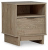 Oliah Nightstand | Natural | Ancho: 401.0 - Alto: 477.0 - Prof : 400.0