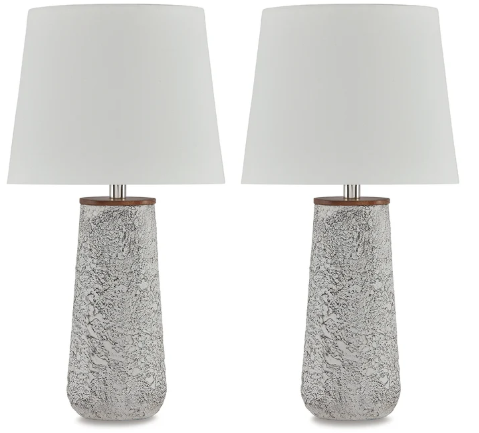 Chaston Table Lamp (Set of 2) | Antique White | Ancho: 31.8cm - Alto: 59.7cm - Prof: 31.8cm