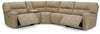 Next-Gen DuraPella 5-Piece Power Reclining Sectional | Sand | Ancho: 2743.2 - Alto: 1041.4 - Prof : 2260.6