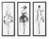 Mckerrick Wall Art Set (Set of 3) | Black/White | Ancho: 38.1cm - Alto: 102.2cm - Prof: 3.5cm