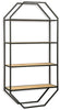 Elea Wall Shelf | Black/Natural | Ancho: 622.3 - Alto: 1238.25 - Prof : 215.9