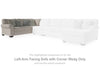 Alyadaria Left-Arm Facing Sofa with Corner Wedge | Sandstone | Ancho: 2362.2 - Alto: 990.6 - Prof : 939.8
