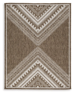 Dunsler 8' x 10' Rug | Brown/Cream | Ancho: 240.3cm - Alto: 0.6cm - Prof: 307.3cm