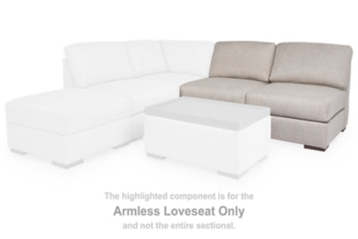 Lavender Lane Armless Loveseat | Dune | Ancho: 1549.4 - Alto: 914.4 - Prof : 990.6