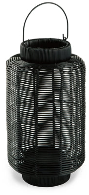 Evonne Lantern | Black | Ancho: 20.3cm - Alto: 35.6cm - Prof: 20.3cm