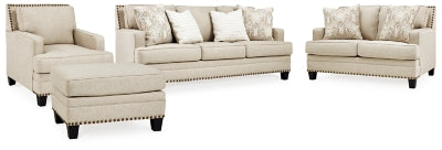 Claredon Sofa, Loveseat, Chair and Ottoman | Linen | Ancho: 0.0cm - Alto: 0.0cm - Prof: 0.0cm