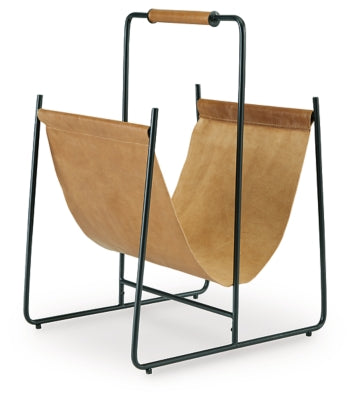 Faronworth Magazine Rack | Brown/Black | Ancho: 34.0cm - Alto: 54.9cm - Prof: 40.6cm