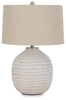 Jamon Table Lamp | Beige | Ancho: 45.7cm - Alto: 66.7cm - Prof: 45.7cm