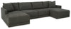 Evey 4-Piece Sectional with Chaise | Granite | Ancho: 355.6cm - Alto: 94.0cm - Prof: 172.7cm