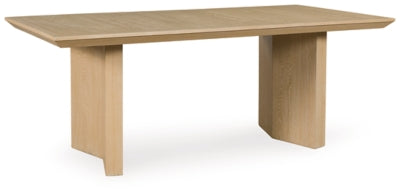 Whittgate Dining Table | Light Brown | Ancho: 101.6cm - Alto: 76.2cm - Prof: 198.1cm