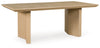 Whittgate Dining Table | Light Brown | Ancho: 101.6cm - Alto: 76.2cm - Prof: 198.1cm
