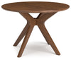 Lyncott Dining Table | Brown | Ancho: 114.3cm - Alto: 75.6cm - Prof: 114.3cm