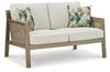 Barn Cove Loveseat with Cushion | Brown | Ancho: 1339.85 - Alto: 838.2 - Prof : 838.2
