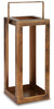 Briana Lantern | Antique Brass Finish | Ancho: 177.8 - Alto: 406.4 - Prof : 177.8