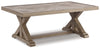 Beachcroft Outdoor Coffee Table | Beige | Ancho: 122.6cm - Alto: 46.7cm - Prof: 71.1cm