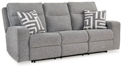 Biscoe Power Reclining Sofa | Pewter | Ancho: 223.5cm - Alto: 106.7cm - Prof: 109.2cm