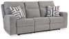 Biscoe Power Reclining Sofa | Pewter | Ancho: 223.5cm - Alto: 106.7cm - Prof: 109.2cm