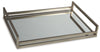 Derex Tray | Champagne Finish | Ancho: 50.2cm - Alto: 8.3cm - Prof: 35.6cm