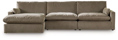 Sophie 3-Piece Sectional Sofa Chaise | Cocoa | Ancho: 335.3cm - Alto: 91.4cm - Prof: 170.2cm