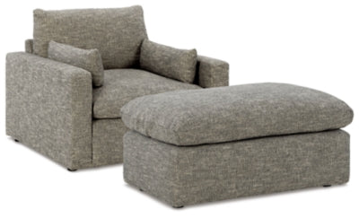 Dramatic Oversized Chair and Ottoman | Granite | Ancho: 0.0cm - Alto: 0.0cm - Prof: 0.0cm