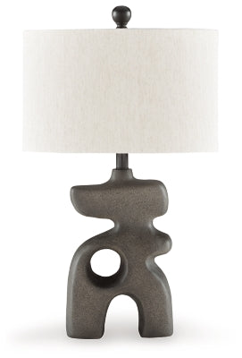 Danacy Table Lamp | Distressed Black | Ancho: 40.6cm - Alto: 67.6cm - Prof: 25.7cm