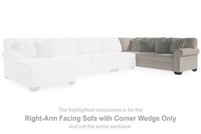 Alyadaria Right-Arm Facing Sofa with Corner Wedge | Sandstone | Ancho: 2362.2 - Alto: 990.6 - Prof : 939.8