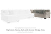 Alyadaria Right-Arm Facing Sofa with Corner Wedge | Sandstone | Ancho: 2362.2 - Alto: 990.6 - Prof : 939.8