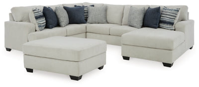 Lowder 4-Piece Sectional with Ottoman | Stone | Ancho: 0.0cm - Alto: 0.0cm - Prof: 0.0cm