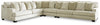 Rawcliffe 4-Piece Sectional | Parchment | Ancho: 431.8cm - Alto: 96.5cm - Prof: 332.7cm