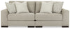 Lyndeboro 2-Piece Sectional Loveseat | Wicker | Ancho: 248.9cm - Alto: 99.1cm - Prof: 111.8cm