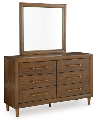 Lyncott Dresser and Mirror | Brown | Ancho: 155.6cm - Alto: 188.9cm - Prof: 45.4cm
