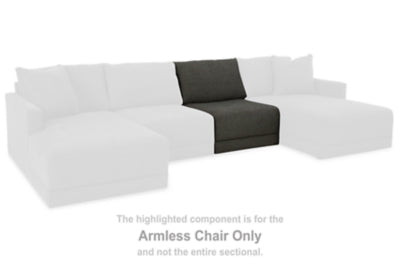 Evey Armless Chair | Granite | Ancho: 83.8cm - Alto: 94.0cm - Prof: 104.1cm