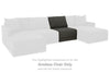 Evey Armless Chair | Granite | Ancho: 83.8cm - Alto: 94.0cm - Prof: 104.1cm