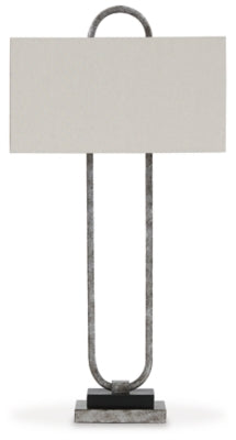 Bennish Table Lamp | Antique Silver Finish | Ancho: 45.7cm - Alto: 90.8cm - Prof: 22.9cm