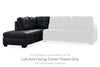 Barlin Mills Left-Arm Facing Corner Chaise | Carbon | Ancho: 86.4cm - Alto: 99.1cm - Prof: 228.6cm