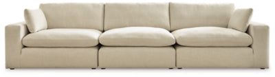 Elyza 3-Piece Sectional Sofa | Linen | Ancho: 365.8cm - Alto: 91.4cm - Prof: 106.7cm