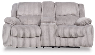 Bonnacraft Reclining Loveseat with Console | Fog | Ancho: 198.1cm - Alto: 101.6cm - Prof: 101.6cm