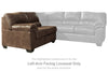 Bladen Left-Arm Facing Loveseat | Coffee | Ancho: 1422.4 - Alto: 965.2 - Prof : 965.2