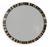 Ellford Accent Mirror | Black/Brown/Cream | Ancho: 91.4cm - Alto: 1.9cm - Prof: 91.4cm