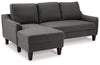 Jarreau Sofa Chaise Sleeper | Gray | Ancho: 210.8cm - Alto: 91.4cm - Prof: 134.6cm