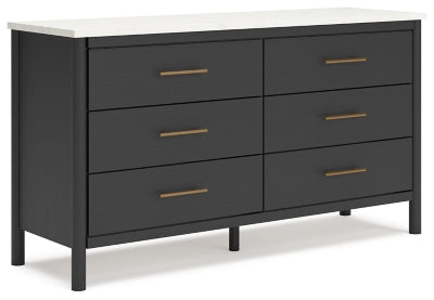 Cadmori Dresser | Black/White | Ancho: 161.4cm - Alto: 88.9cm - Prof: 50.2cm