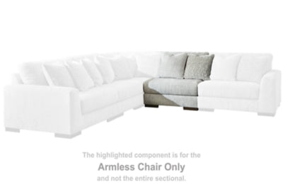 Regent Park Armless Chair | Pewter | Ancho: 99.1cm - Alto: 99.1cm - Prof: 109.2cm