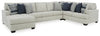 Lowder 4-Piece Sectional with Chaise | Stone | Ancho: 289.6cm - Alto: 101.6cm - Prof: 251.5cm